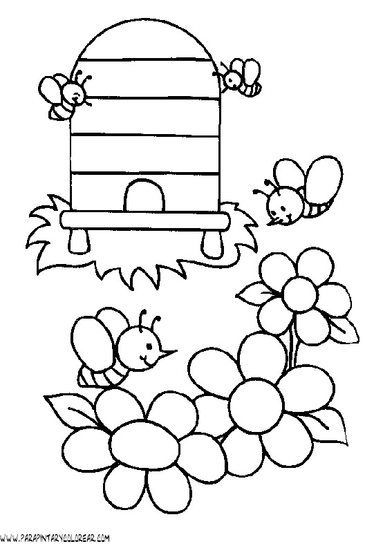 Panal de abejas para pintar - Imagui