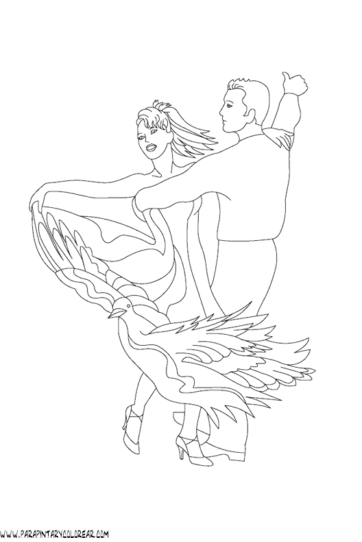 Featured image of post Dibujos De Bailarines De Folklore Dibujo de un ni a bailarina para pintar colorear o imprimir