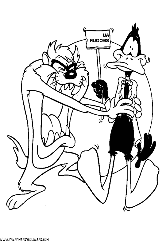 gangster daffy duck coloring pages - photo #49