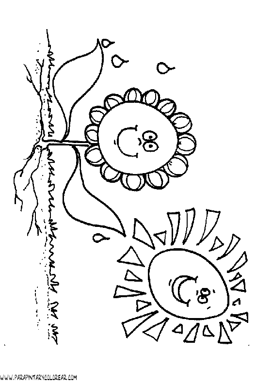 dibujos-para-pintar-de-flores-girasoles-001.gif