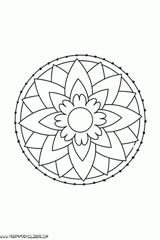 Mandalas Para Pintar Mandalas Para Colorear Dibujos Mandalas Simples 119