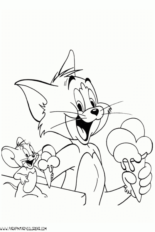 Dibujos Para Colorear De Tom Y Jerry 048